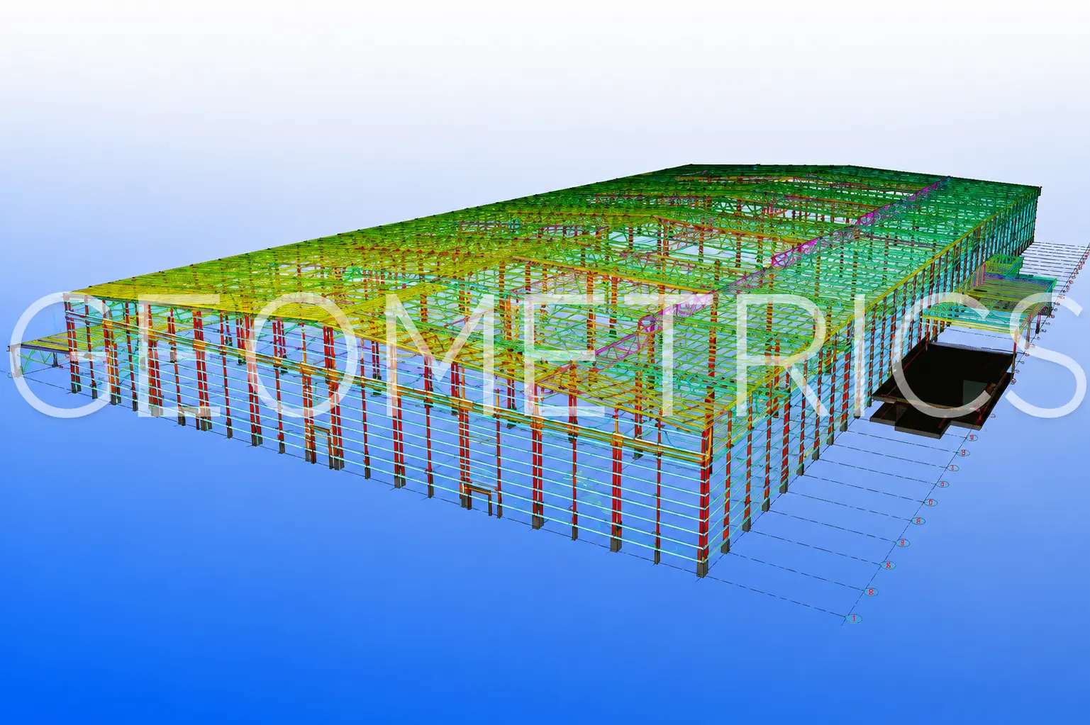 STAAD Pro Analysis 3D Model